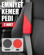 kemer-kilifi - ComfortDrive Emniyet Kemer Pedi Seti - Boyun ve Omuz Koruyucu Kemer Pedi 2li Paket