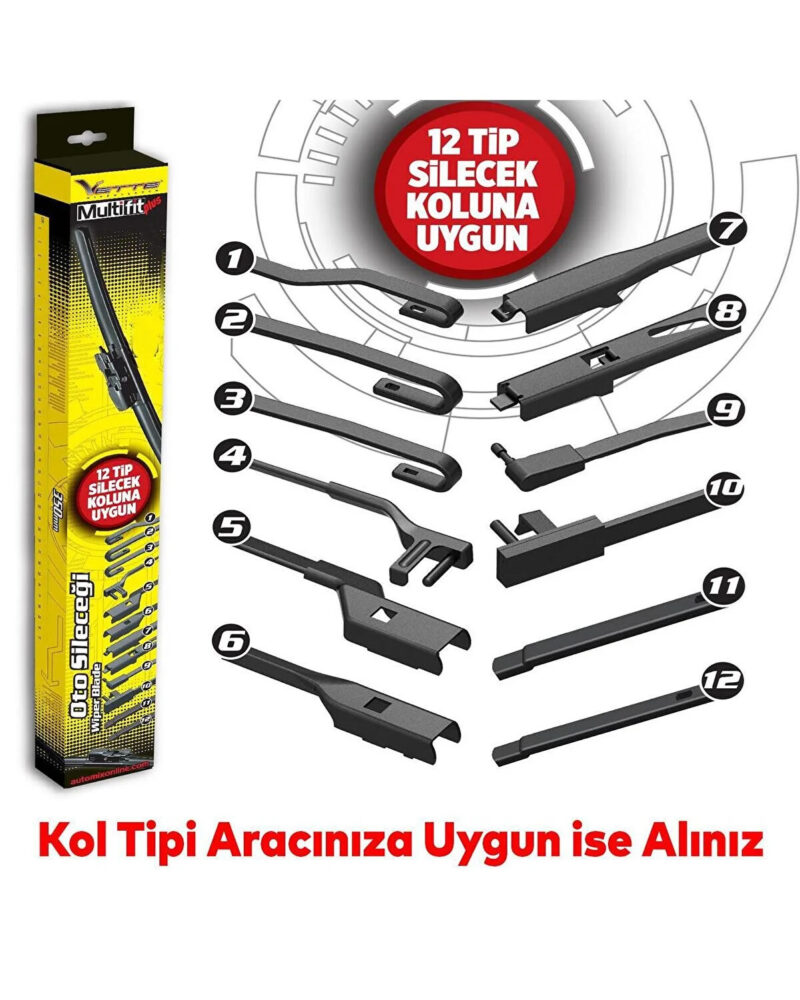 araç sileceği - Vette Plus Multifit Silecek 450 Mm / 1 Adet