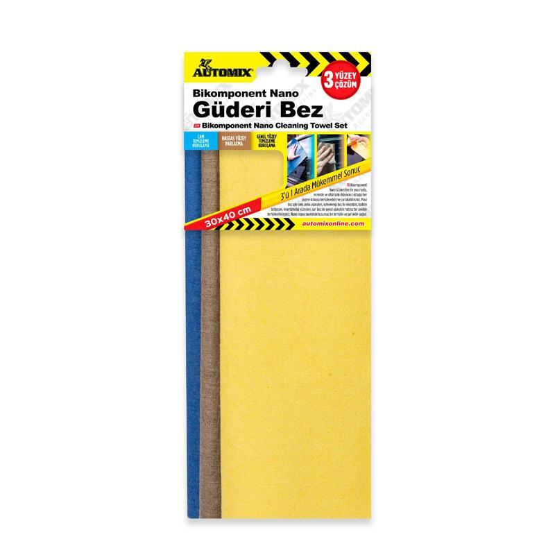 Guderi-bez - Automix Bikomponent Nano 3Lü Güderi Bez Seti | OTOPIST
