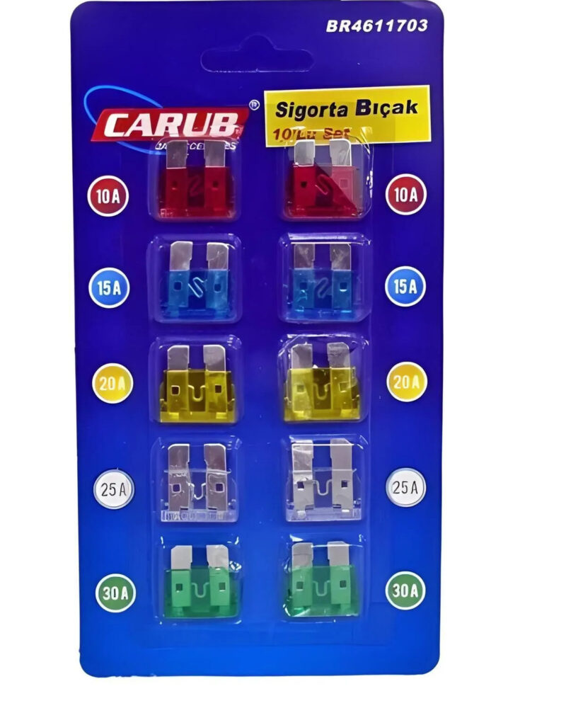 sigorta - Araç Bıçak Sigorta 19X19 Mm - 10 Lu