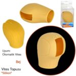 vites-silikonu - Silikon Vites Topuzu Kılıfı DSG Krem