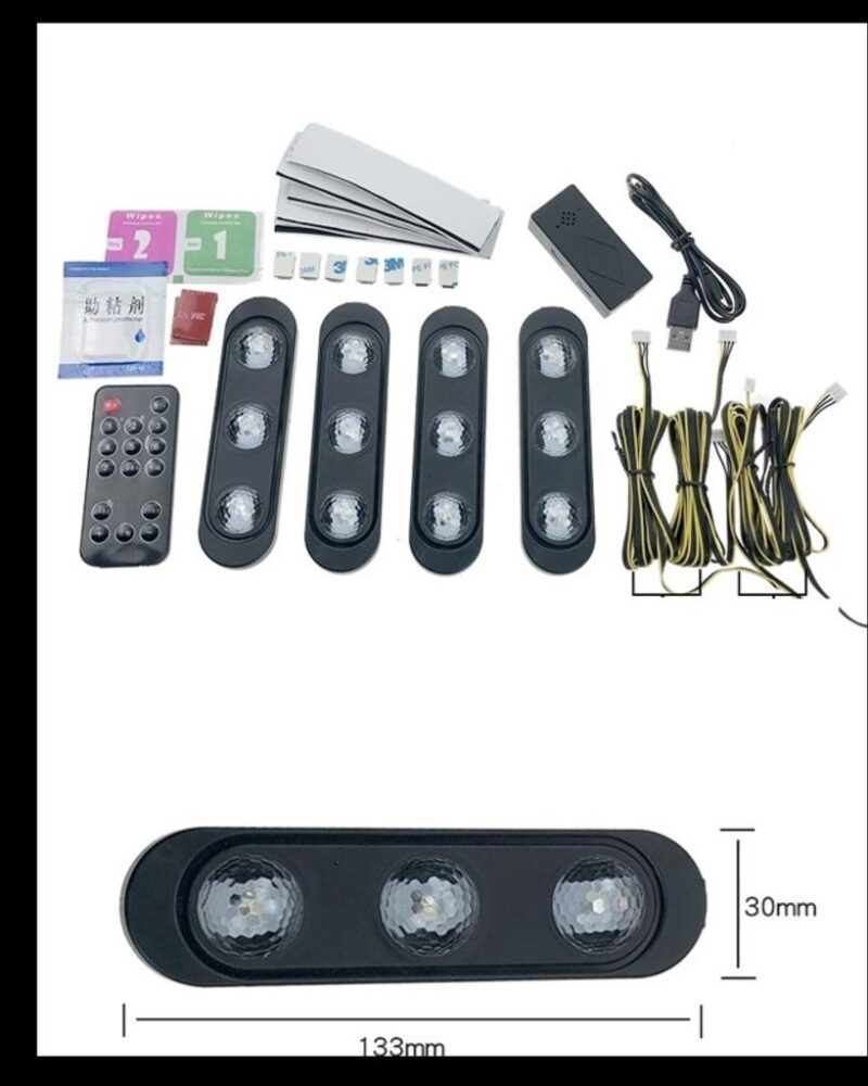 ayak-alti-led - Wimbledon Ayak Altı Disko Atmosfer Led - 4Lü