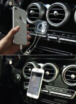 kaydirmaz-ped - Kablo Kanallı Güçlü Yapışkan Telefon Tutucu Kare