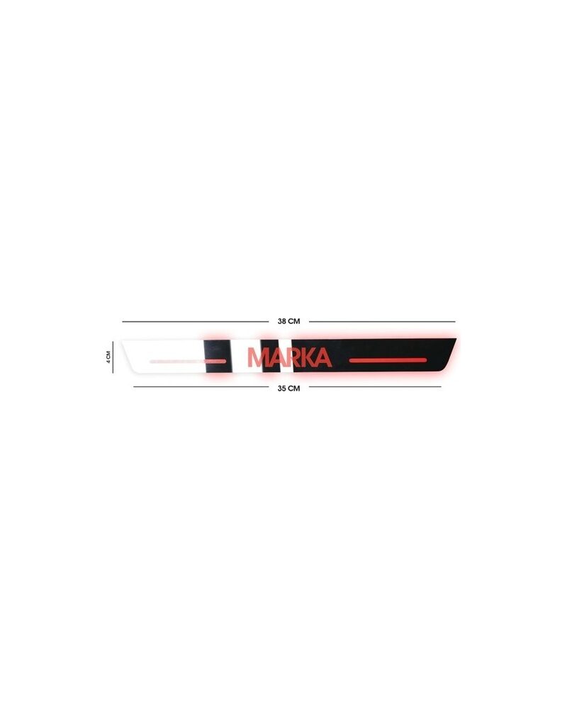isikli-kapi-esigi - Wimbledon Kia Araç Kapı Eşiği 2Li  Beyaz Led Işıklı (Kablo Bağlantılı)