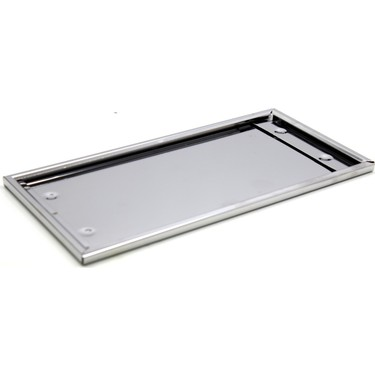 Krom-plakalik - Plaka Altlığı Paslanmaz Kare 31X16 Cm / 1 Adet | OTOPIST