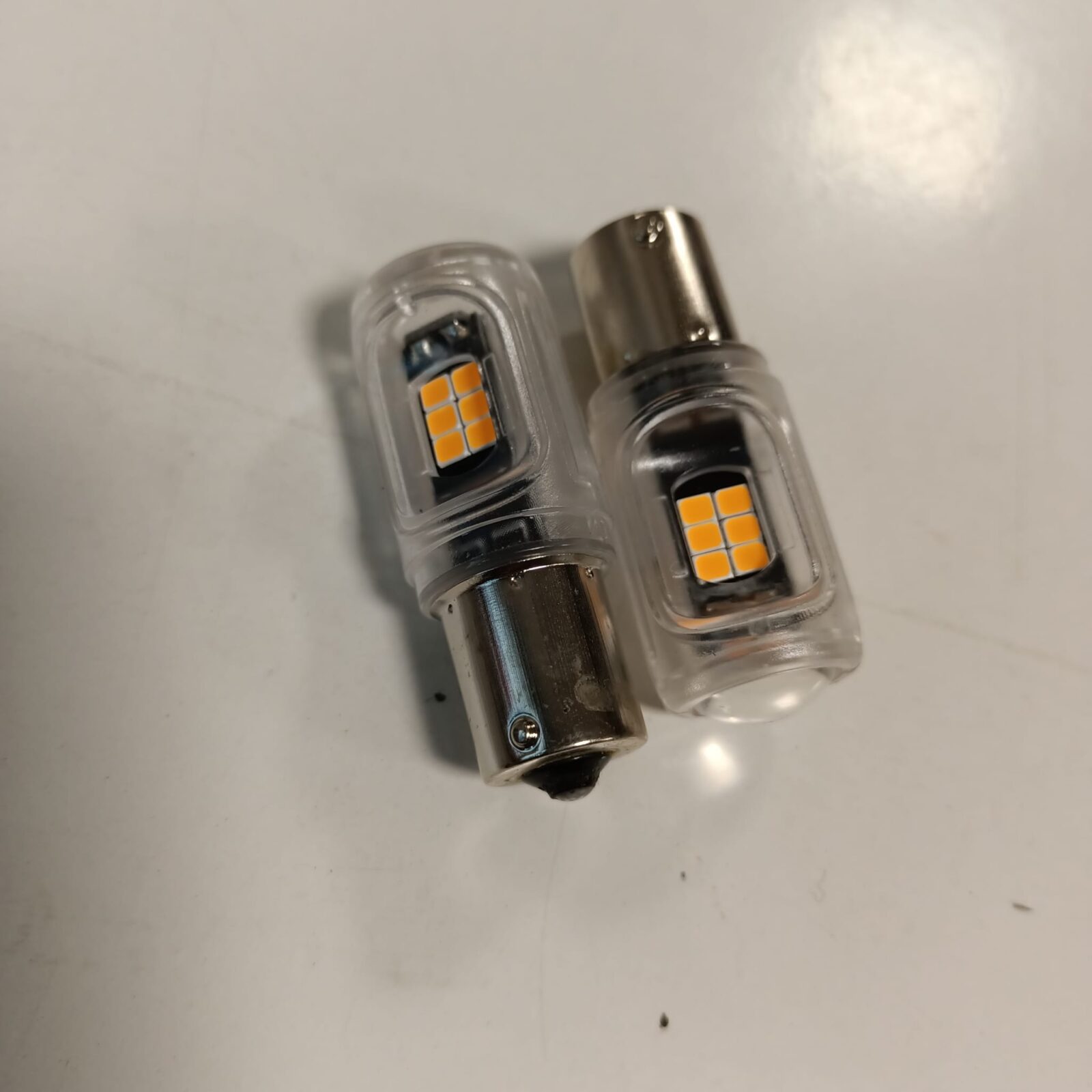 direksiyon kılıfı - Waxen Mercekli Led Ampul / P21W - Turuncu