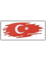 direksiyon kılıfı - Türk Bayrağı Sticker / 15 cm