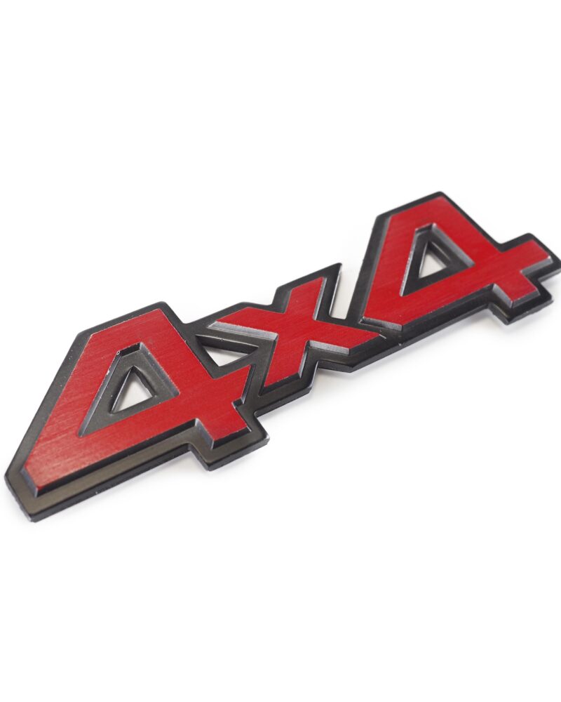 Arma-sticker - Kırmızı 4X4 Araç Arma Sticker / Metal 140 Mm X 42 Mm | OTOPIST