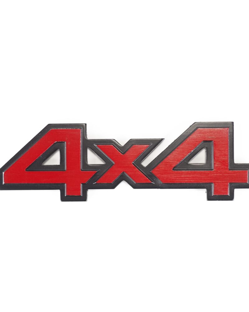 Arma-sticker - Kırmızı 4X4 Araç Arma Sticker / Metal 140 Mm X 42 Mm | OTOPIST