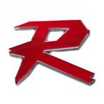 arma-sticker - Nikel Kırmızı Gümüş R Araç Oto Arma