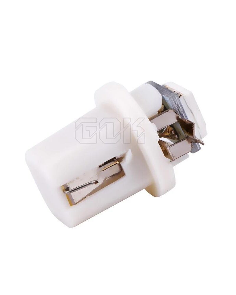 oto aksesuar - Plastik Soketli Mini Gösterge Beyaz Led 12V T5 / 8.5D