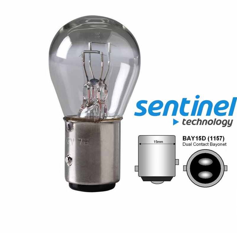 araç ampulü - Sentinel P21/5W Baz15D 24V Çift Duy Şaşı Tırnak 1016 Ampül Turuncu