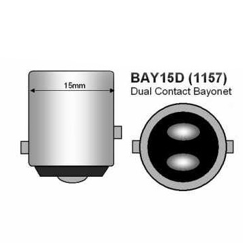 araç ampulü - Sentinel P21/5W Bay15D 24V Çift Duy Yakın Tırnak 1016 Ampül