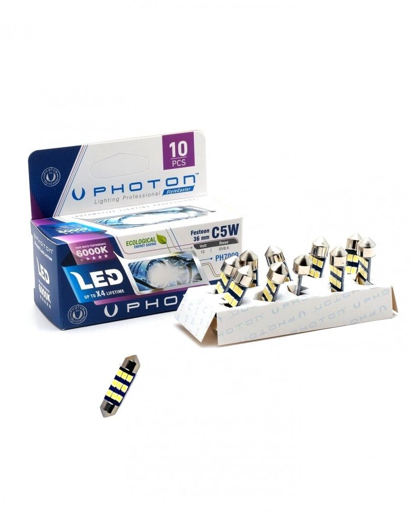 park-led - Photon 12V Beyaz 9 Led 36Mm - C5W 10Lu