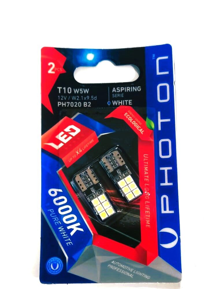 park-led - Photon 12V Beyaz Led - T10 W5W / 12Led 7020 B2