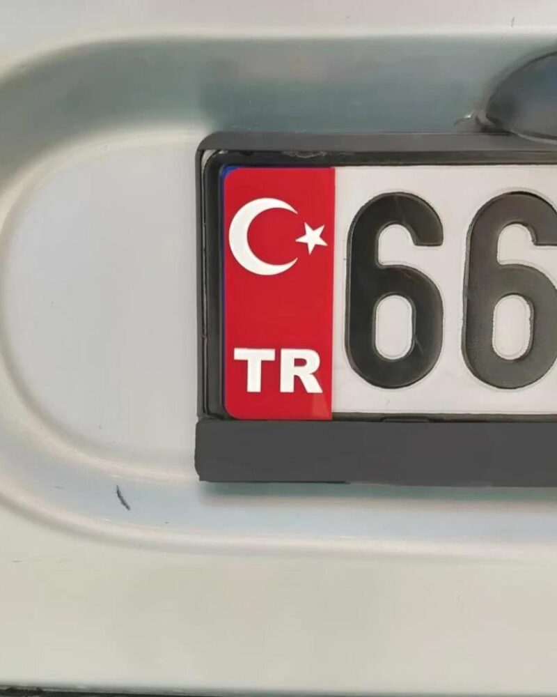 uncategorized - Araç Plakalık Kırmızı Tr Yazısı 2Li