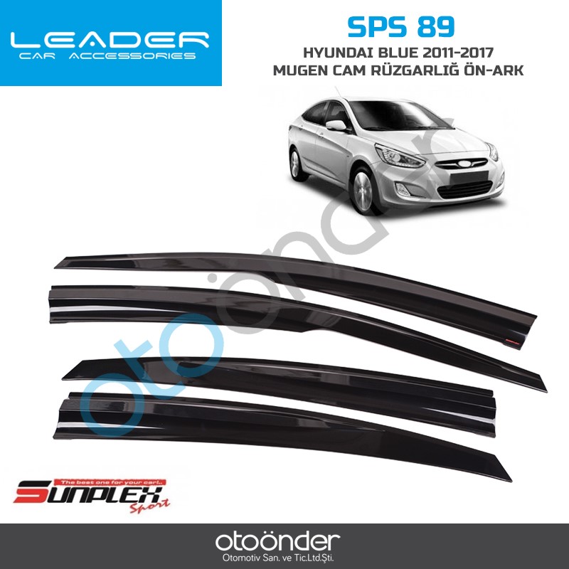 direksiyon kılıfı - Hyundai Accent Blue (2011-2019) Cam Rüzgarlığı - 4Lü / Sunplex