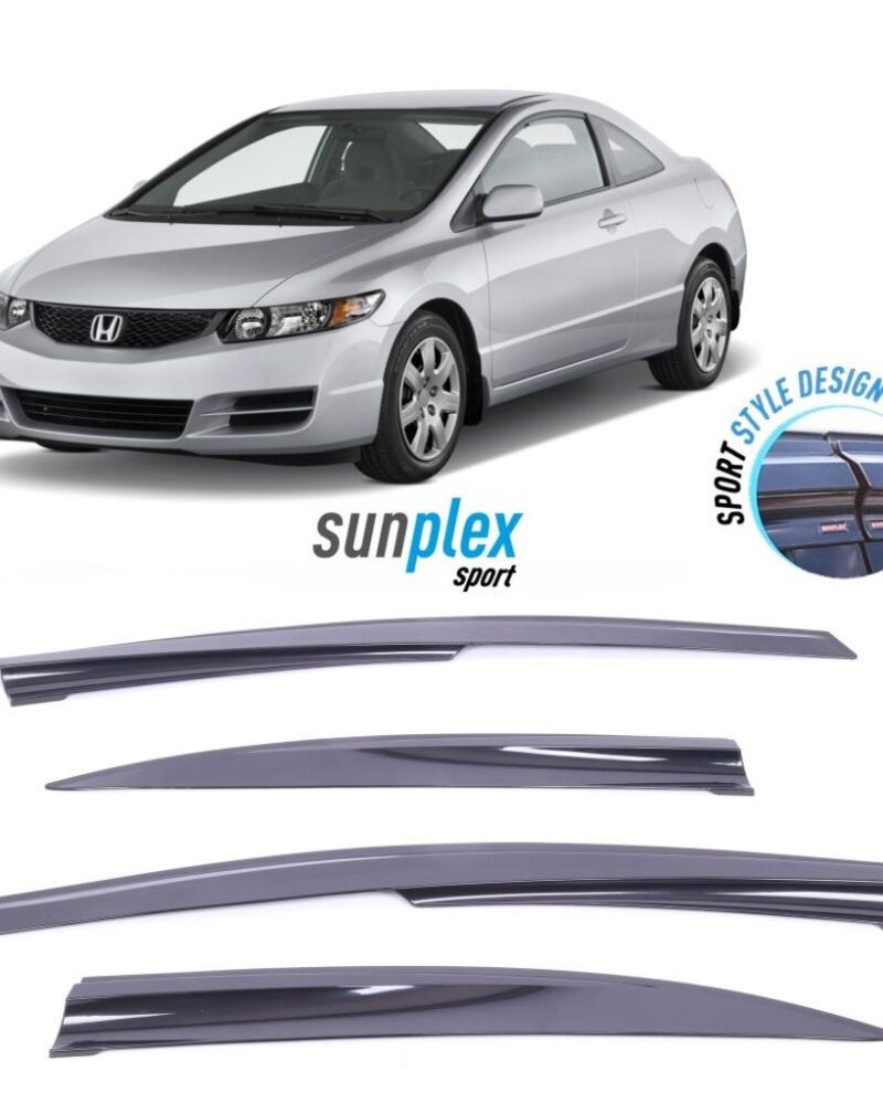 cam-ruzgarligi - Honda Civic 2007-2012 Cam Rüzgarlığı - 4Lü  Sunplex
