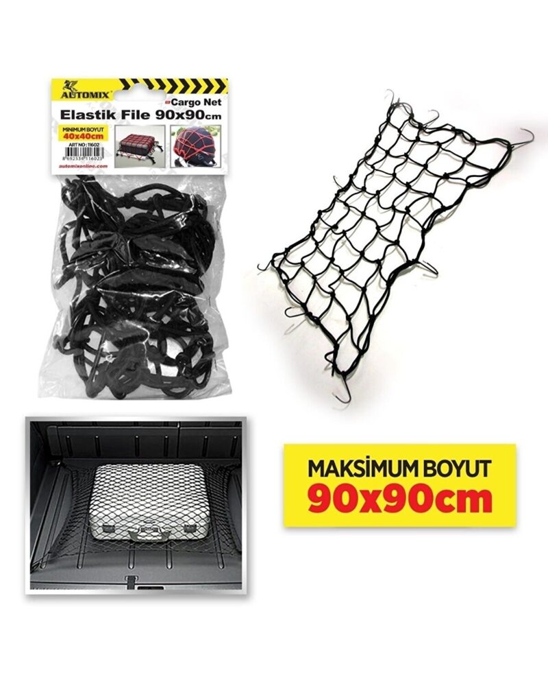 bagaj-lastigi - Automix 40X40 90X90 Elastik Bagaj Filesi