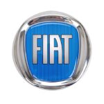 direksiyon kılıfı - Nikel Kırmızı Fiat Arma Mavi (Büyük) 12 Cm