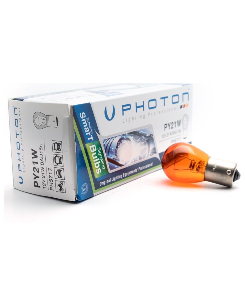 araç ampulü - Photon Py21W 12V 93 Amber Şaş / 1 Adet