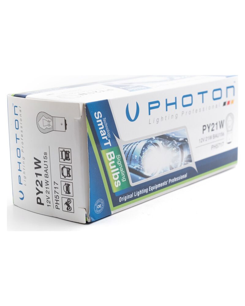 araç ampulü - Photon Py21W 12V 93 Amber Şaş / 1 Adet