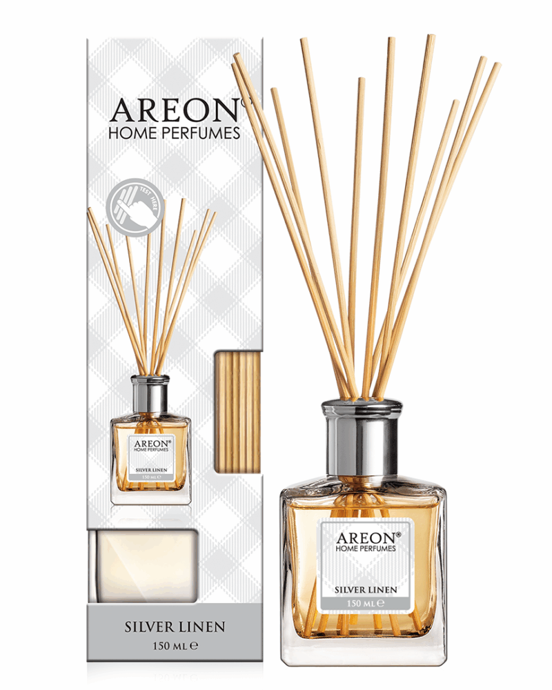 araç kokusu - Areon Sılver Lınen 150Ml Bambu Çubuklu Oda Kokusu