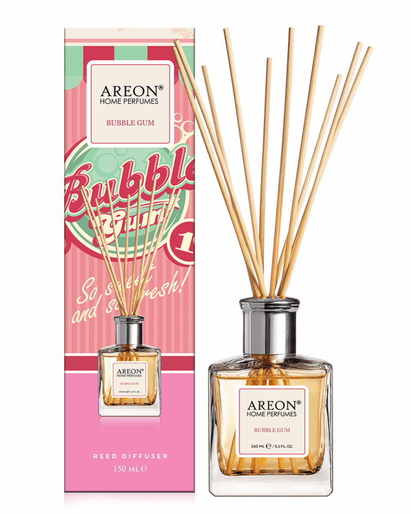 araç kokusu - Areon Bubble Gum 150Ml Bambu Çubuklu Oda Kokusu