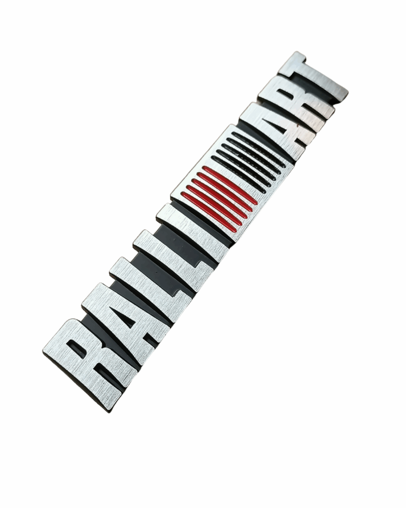 direksiyon kılıfı - Wimbledon Kırmızı Gümüş Ralliart Arma / Metal 16Cm X 2.9Cm