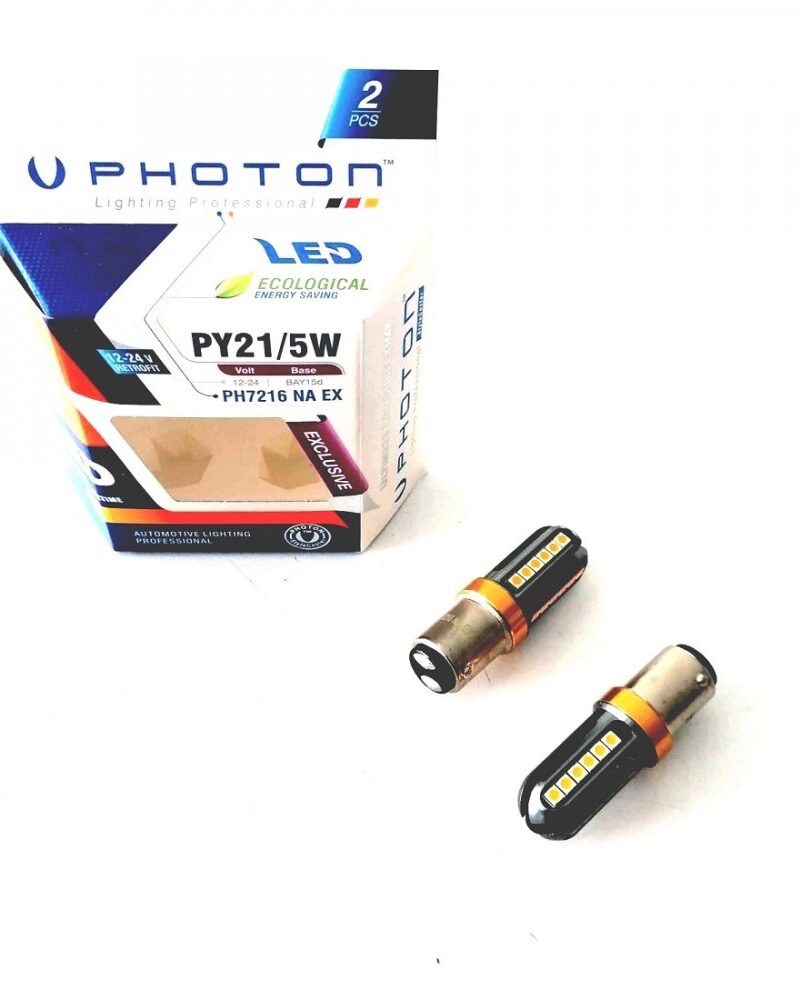 gunduz-led - Photon P21/5W Çift Duy Turuncu Can-Bus Exclusive Serisi Ph7216 Naex