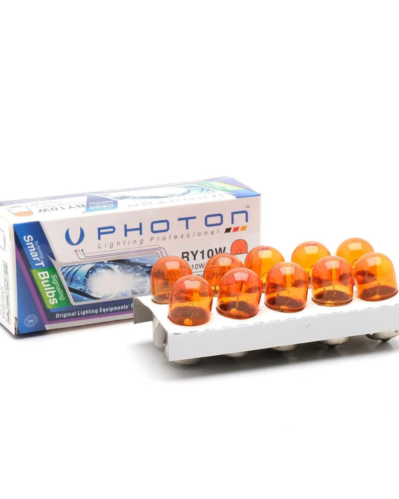 araç ampulü - Photon 12V 10W Ba15S Ry10W Turuncu Ampul / 1 Adet