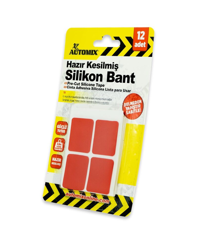 Cift-tarafli-bant - Automix Kare Hazır Kesilmiş 12Li Silikon Çift Taraflı Bant | OTOPIST