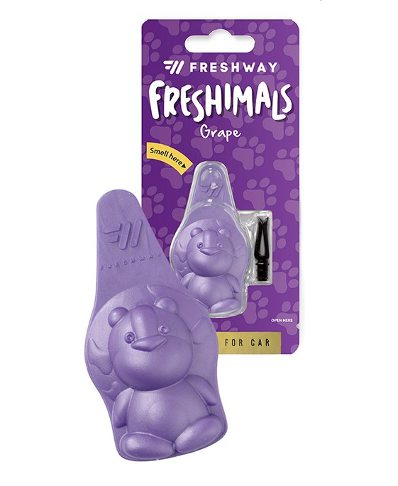 araç kokusu - Freshımals Koku ( Hayvan Şekilli ) Grape