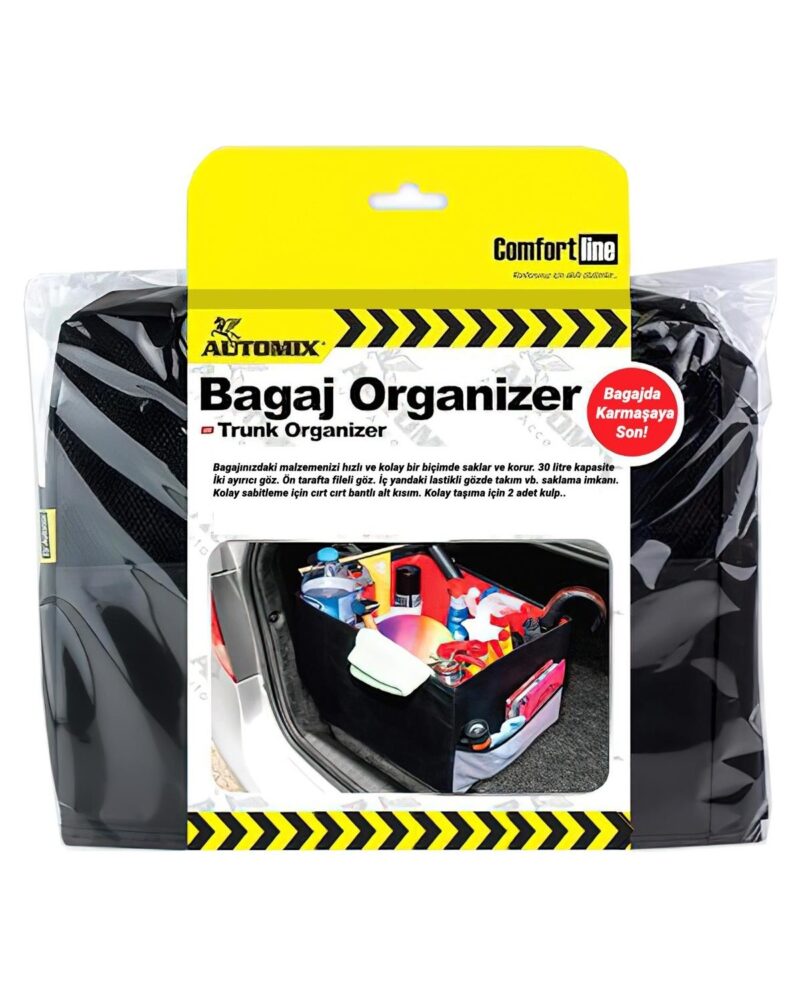 bagaj-cantasi - Automix Bagaj Organizer Siyah Kırmızı