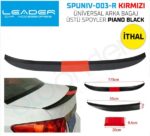 direksiyon kılıfı - Üniversal Bagaj Üstü Spoyler Piano Black / İthal