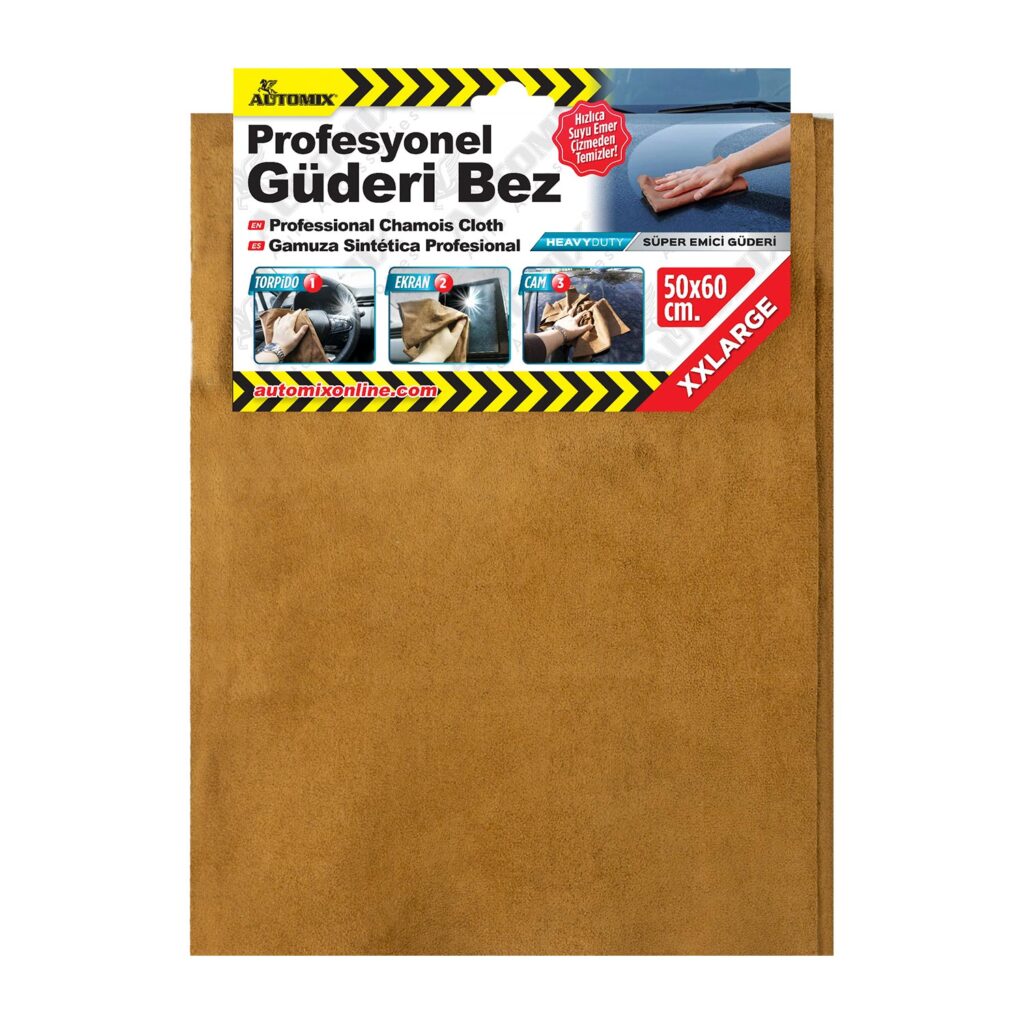 Guderi-bez - Automix Profesyonel Güderi Bez - Cam-Ekran Temizleme Bezi / İz Bırakmaz 50x60 | OTOPIST