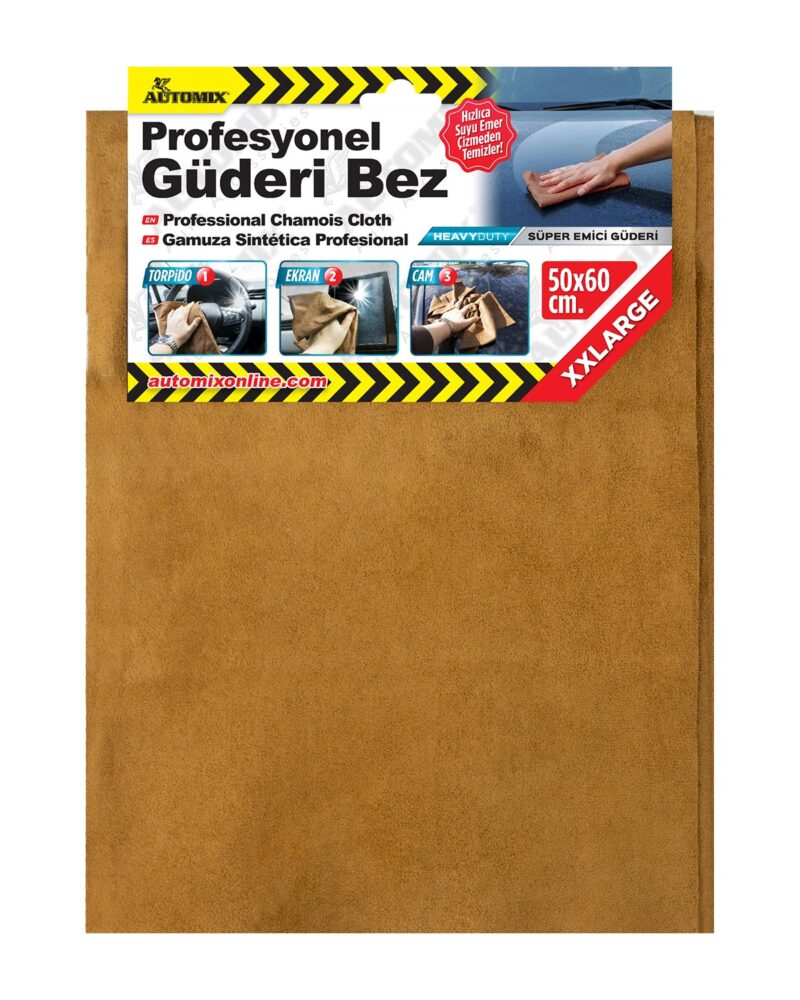 Guderi-bez - Automix Profesyonel Güderi Bez - Cam-Ekran Temizleme Bezi / İz Bırakmaz 50x60 | OTOPIST
