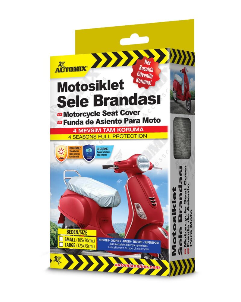Sele-brandasi - AUTOMİX MOTOSİKLET SELE BRANDASI LARGE 125 X 75 cm | OTOPIST