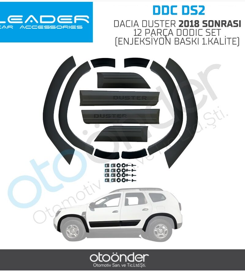 Dodik - DACIA DUSTER 2018 SONRASI 12 PARÇA DODIC SET (ENJEKSİYON BASKI 1.KALİTE) | OTOPIST