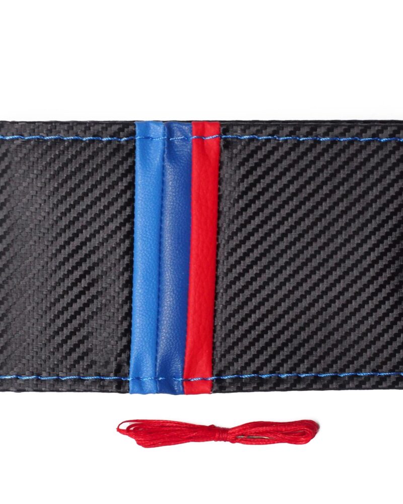 Dikmeli - Otopıst 3M Karbon Lüks Dikmeli Direksiyon Kılıfı / 10.5 CM | OTOPIST