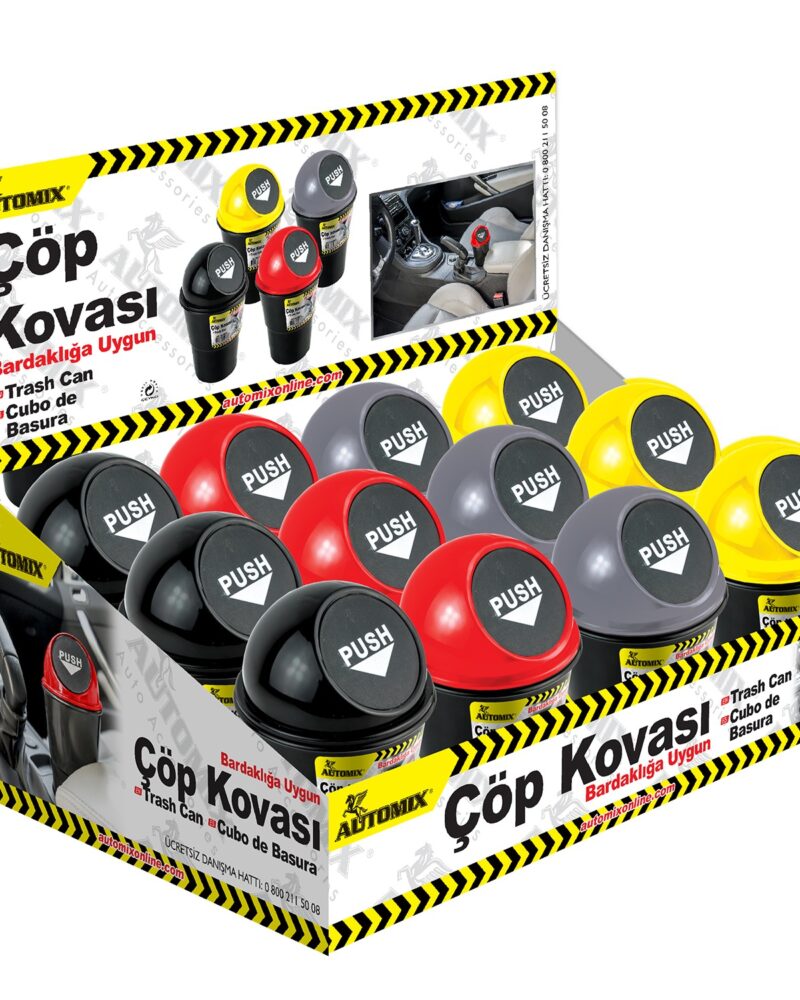 organizer - Automix Çöp Kutusu Bardaklık Tip