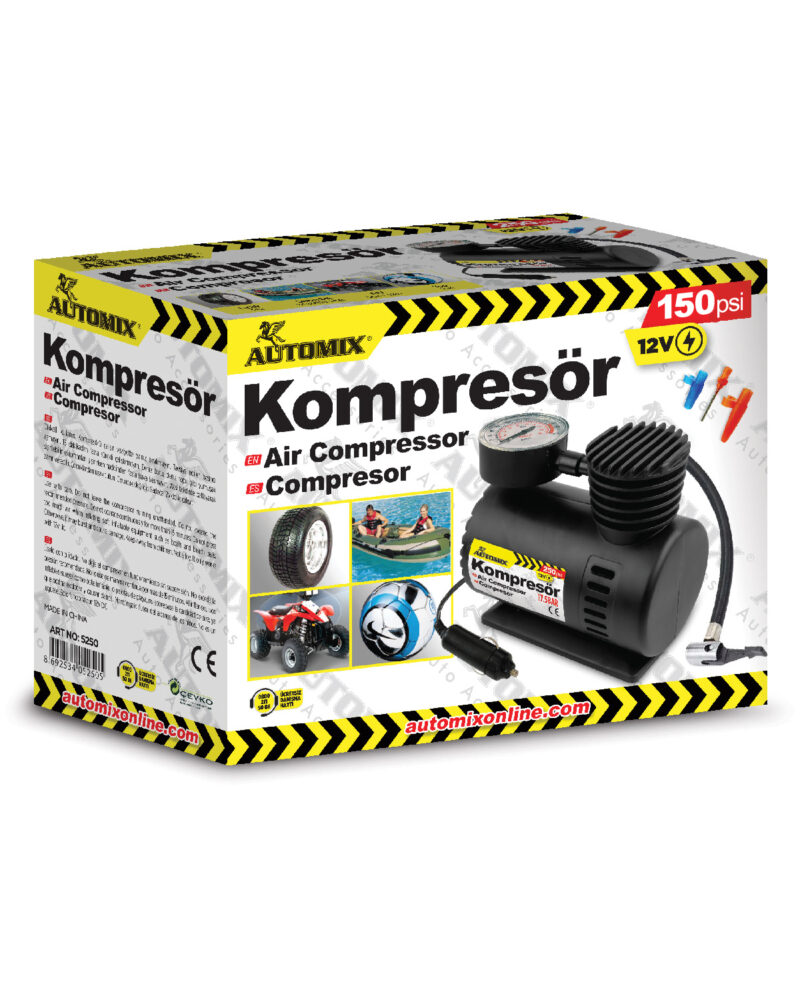 Kompresor - AUTOMİX 150 PSİ KOMPRESÖR 12V | OTOPIST