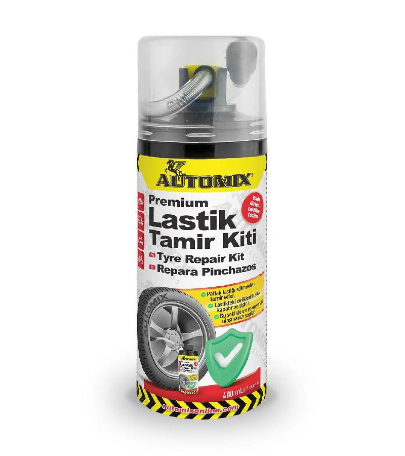 Lastik-tamir-kiti - Automix Premium Lastik Tamir Spreyi 400ML | OTOPIST