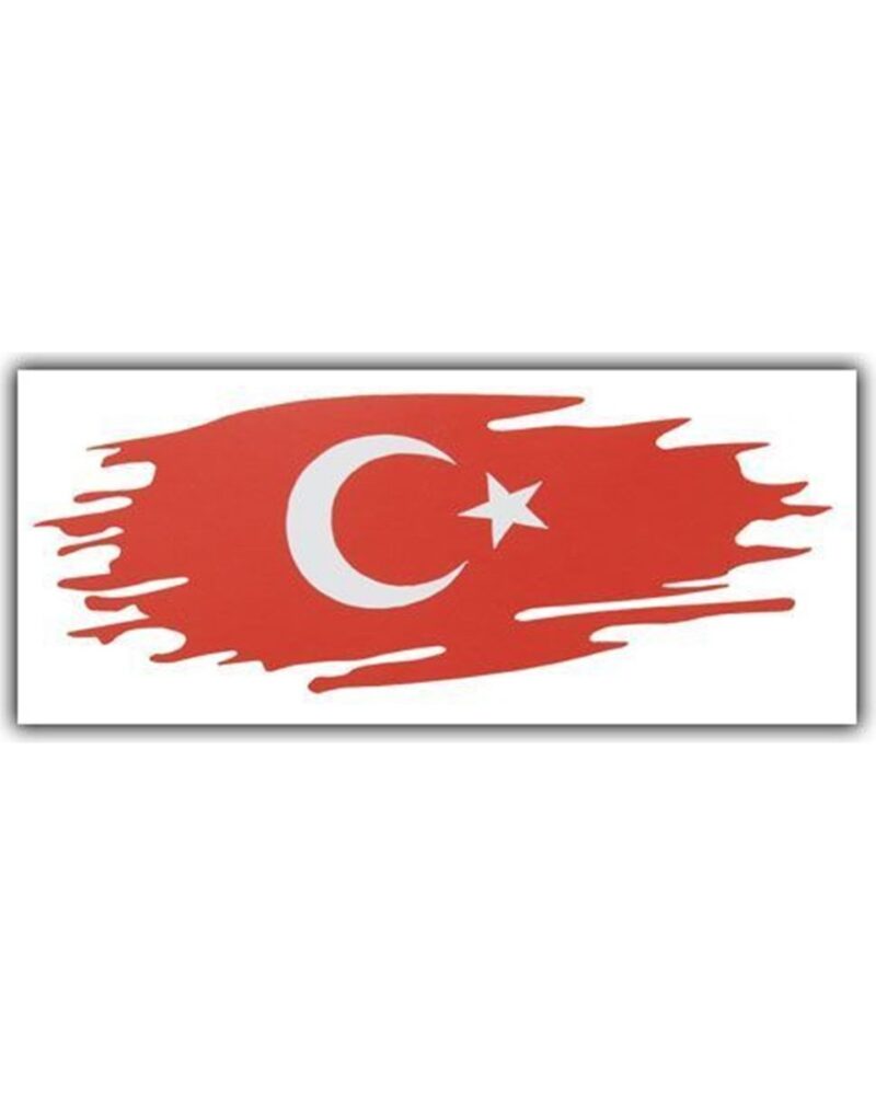 direksiyon kılıfı - Türk Bayrağı Sticker / 22.5 cm