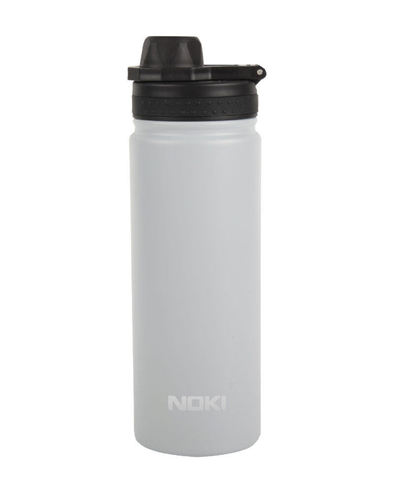 çelik termos - Noki Gri Çelik Matara Vidalı Kapak Taşıma Kulplu / 540 ML | OTOPIST