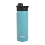 çelik termos - Noki Yeşil Çelik Matara Vidalı Kapak Taşıma Kulplu / 540 ML