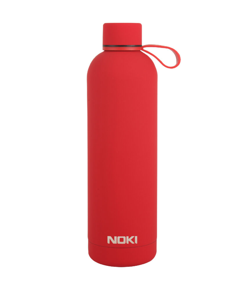 çelik termos - Noki Kırmızı Çelik Matara Vidalı Kapak Soft Touch / 730 ML | OTOPIST
