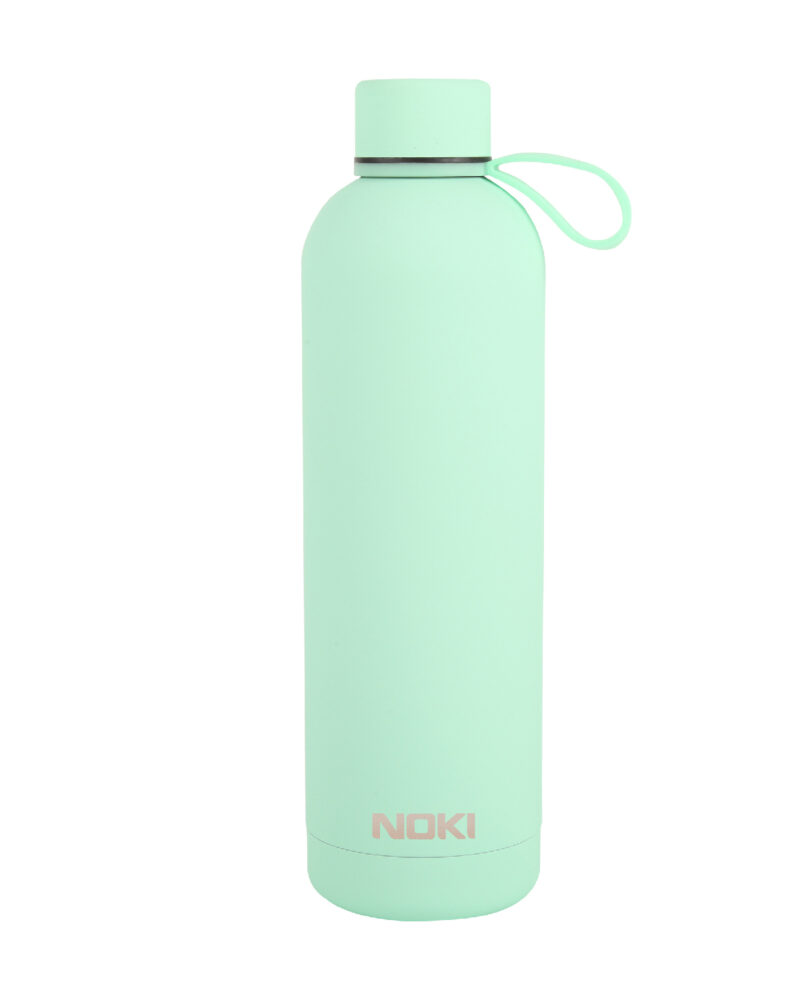 çelik termos - Noki Açık Yeşil Çelik Matara Vidalı Kapak Soft Touch / 730 ML | OTOPIST