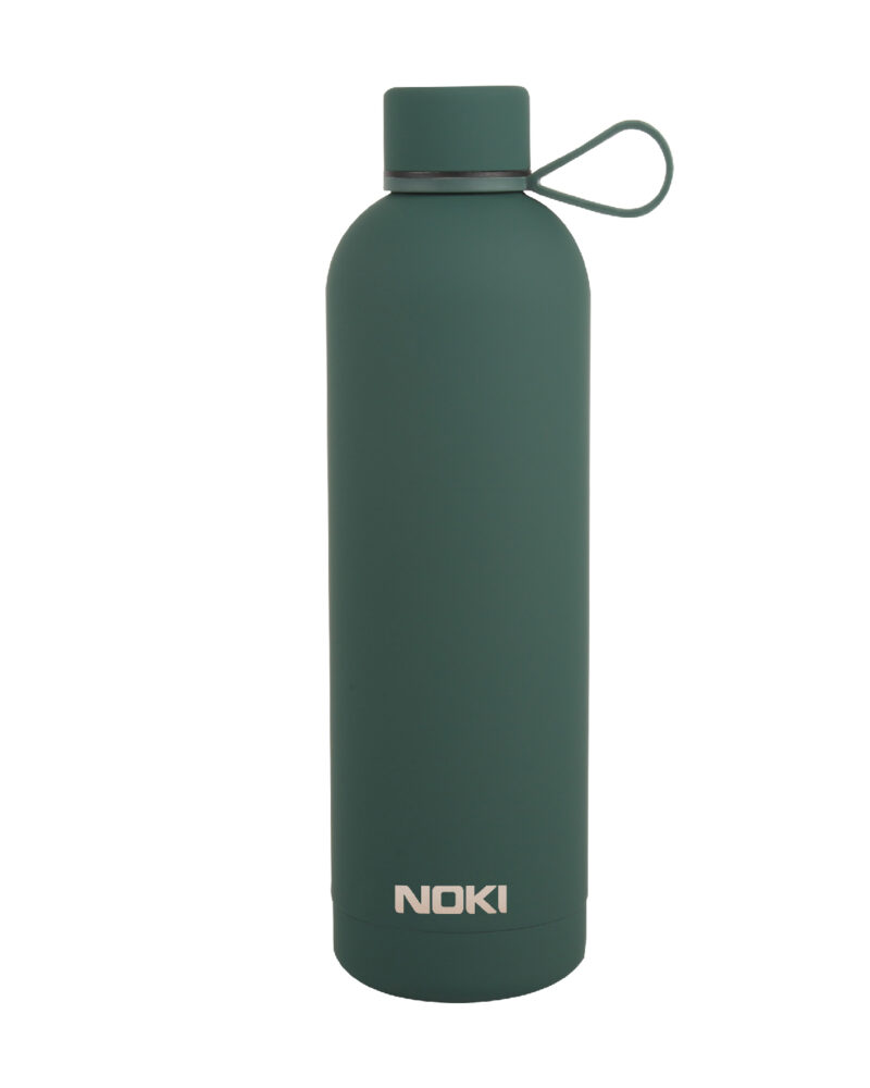 çelik termos - Noki Koyu Yeşil Çelik Matara Vidalı Kapak Soft Touch / 730 ML | OTOPIST
