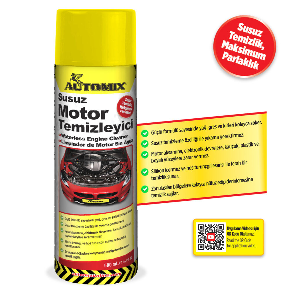 Motor-temizleyici - AUTOMİX Susuz Motor Temizleyici 500 ML | OTOPIST